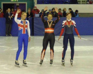 Sarah Lindsay, Evgenia Radanova and Ekaterina Belova