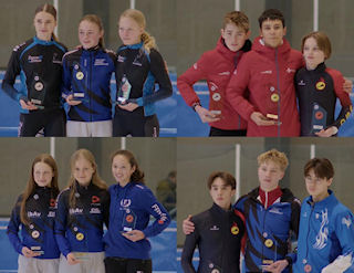 photo: winners of the overall classification